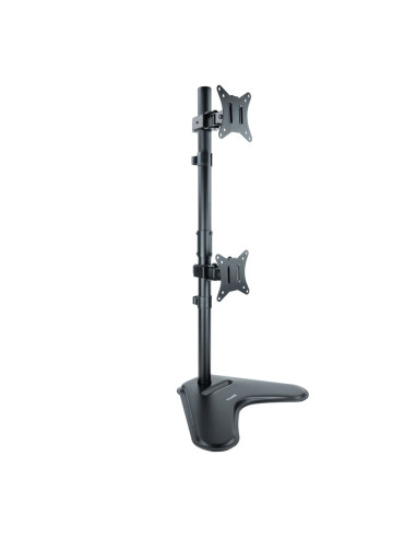 TooQ Soporte de mesa para 2 pantallas 17"-32" verticales