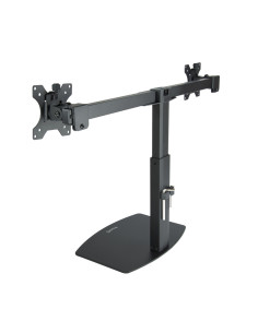 TooQ Soporte de mesa para 2 pantallas (monitor / plasma / LCD / LED) 17"-27" 2