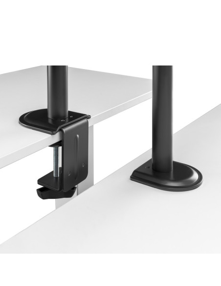 AISENS Soporte de Mesa Giratorio e Inclinable para Portatil y Monitor/TV 9Kg de 17-32, Negro