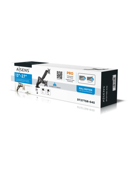 AISENS DT27TSR-045 soporte para monitor 81,3 cm (32") Negro Escritorio