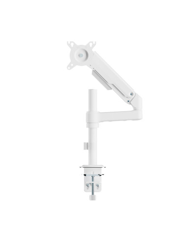 AISENS Soporte de Mesa Eco Contrapeso Giratorio e Inclinable para Monitor/TV 9kg (3 PIVOTES, 1 BRAZO) de 17-32, Blanco