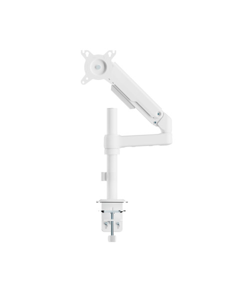 AISENS Soporte de Mesa Eco Contrapeso Giratorio e Inclinable para Monitor/TV 9kg (3 PIVOTES, 1 BRAZO) de 17-32, Blanco