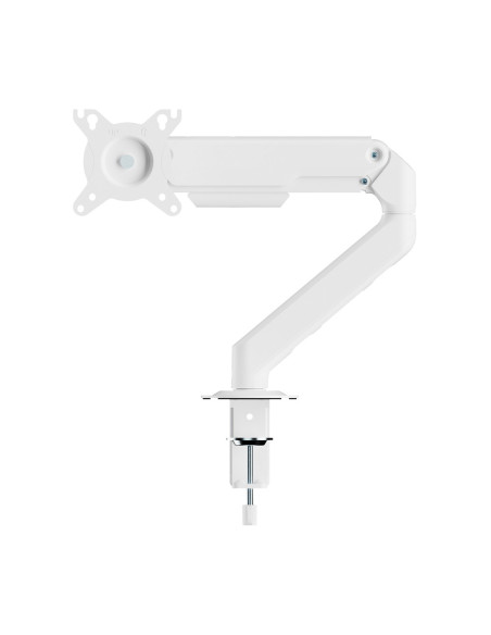 AISENS Soporte de Mesa Eco Contrapeso Giratorio e Inclinable para Monitor/TV 9kg (3 PIVOTES, 1 BRAZO) de 17-32, Blanco
