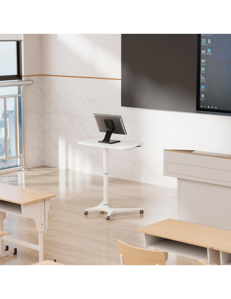 AISENS Soporte de Mesa Eco Inclinable para Monitor/POS 6.5kg de 10"-27", Negro