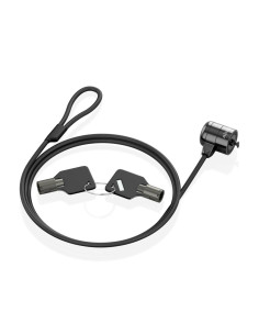 AISENS ASLK-D40K04-BK cable antirrobo Negro 1,5 m