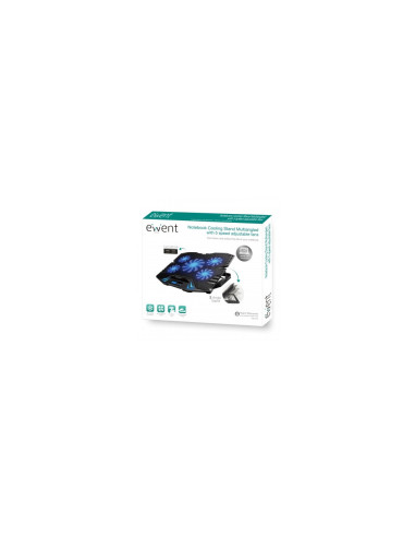 Ewent EW1259 almohadilla fría 43,2 cm (17") 2500 RPM Negro
