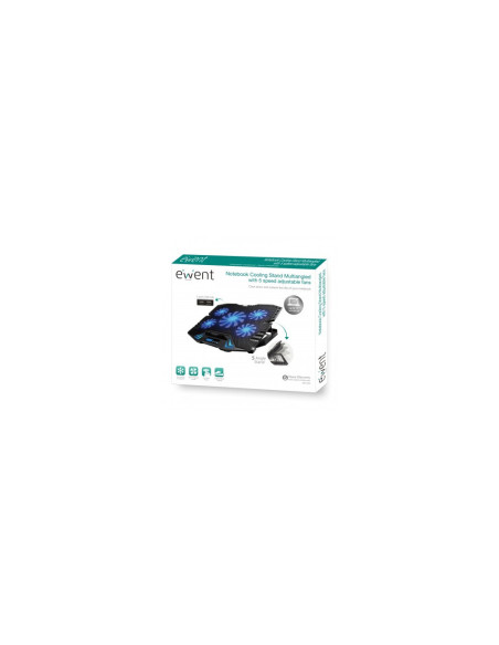 Ewent EW1259 almohadilla fría 43,2 cm (17") 2500 RPM Negro