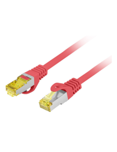 Lanberg PCF6A-10CU-0025-R cable de red Rojo 0,25 m Cat6a S/FTP (S-STP)