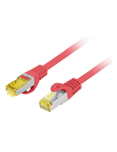 Lanberg PCF6A-10CU-0025-R cable de red Rojo 0,25 m Cat6a S/FTP (S-STP)