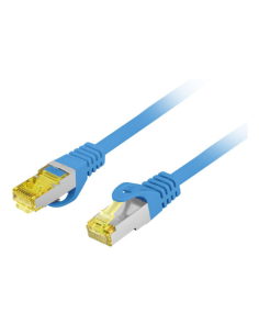 Lanberg PCF6A-10CU-0050-B cable de red Azul 0,5 m Cat6a S/FTP (S-STP)