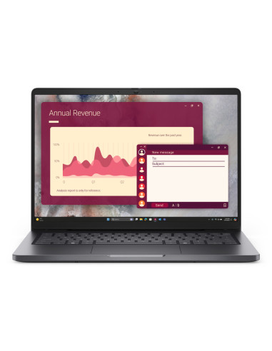 DELL Pro 14 PC14250 Intel Core Ultra 5 225U Portátil 35,6 cm (14") Full HD+ 16 GB DDR5-SDRAM 512 GB SSD Wi-Fi 6E (802.11ax) Wind