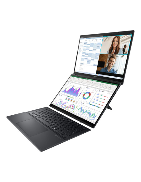 ASUS Zenbook Duo OLED UX8406CA-QL336W - Ordenador Portátil 14" WUXGA (Intel Core Ultra 7 255H, 32GB RAM, 1TB SSD, Arc 140T, Wind