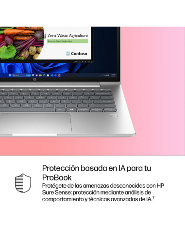 HP ProBook 4 G1i AI Wolf Pro Security Edition Intel Core Ultra 7 255U Portátil 35,6 cm (14") WUXGA 16 GB DDR5-SDRAM 512 GB SSD W
