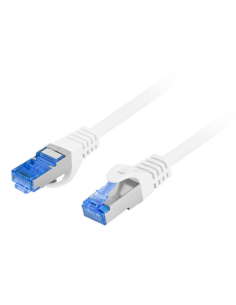 Lanberg PCF6A-10CC cable de red Blanco 0,5 m Cat6a S/FTP (S-STP)