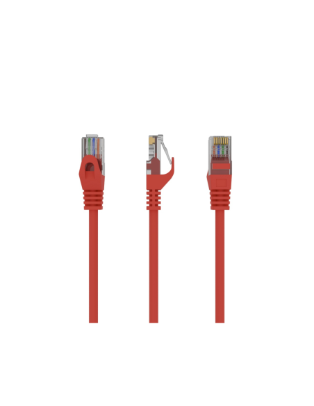 Gembird PP6U-0.5M cable de red Rojo 0,5 m Cat6 U/UTP (UTP)