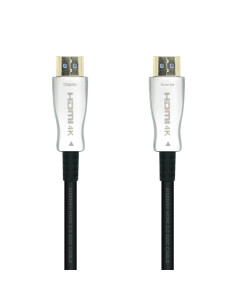AISENS Cable HDMI V2.0 AOC Premium Alta Velocidad / HEC 4k@60Hz 18Gbps, A/M-A/M, Negro, 20m