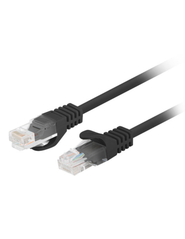 Lanberg PCU6-20CC-0025-BK cable de red Negro 0,25 m Cat6 U/UTP (UTP)