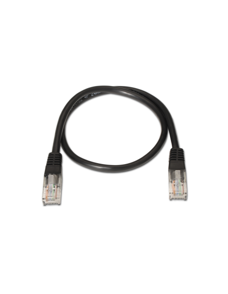 AISENS A133-0202 cable de red Negro 0,5 m Cat5e U/UTP (UTP)