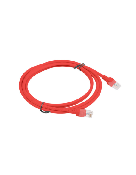 Lanberg PCU6-10CC-0200-R cable de red Rojo 2 m Cat6 U/UTP (UTP)
