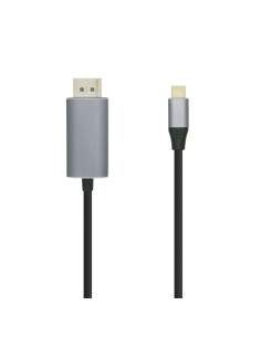 AISENS Cable conversor USB-C a Displayport 4K@60HZ, USB-C/M-DP/M, Negro, 0.8m