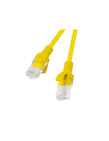 Lanberg PCU6-10CC-1000-Y cable de red Amarillo 10 m Cat6 U/UTP (UTP)