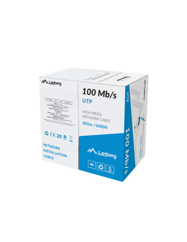 Lanberg LCU5-10CC-0305-B cable de red Azul 305 m U/UTP (UTP)