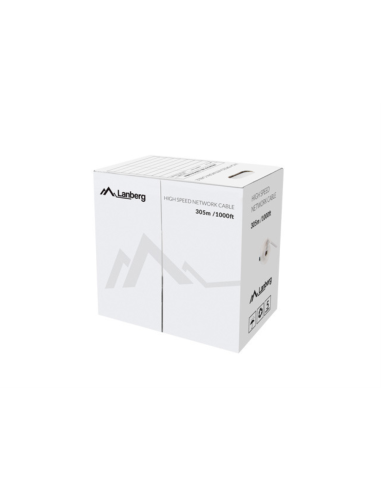 Lanberg LCU5-12CU-0305-S cable de red Gris 305 m Cat5e U/UTP (UTP)