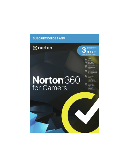 Norton 360 for Gamers Seguridad de antivirus Base Español 1 licencia(s) 1 año(s)