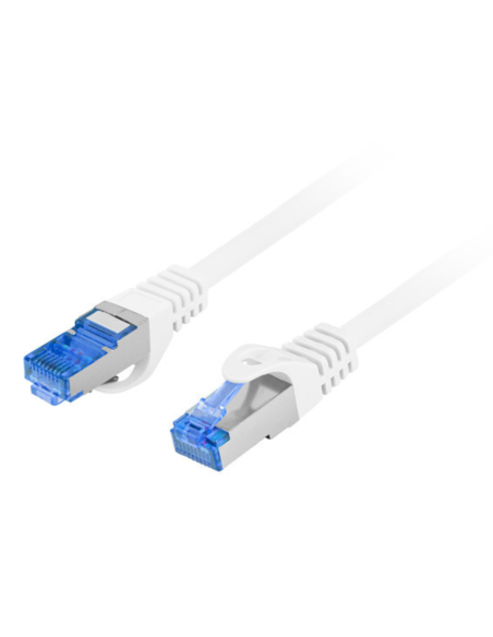 Lanberg PCF6A-10CC cable de red Blanco 0,5 m Cat6a S/FTP (S-STP)