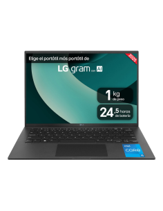 LG Gram 14ZD90RU-G.AX55B ordenador portatil Intel® Core™ i5 i5-1334U Portátil 35,6 cm (14") WUXGA 16 GB LPDDR4x-SDRAM 512 GB SSD