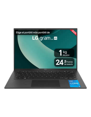 LG Gram 14ZD90RU-G.AX55B ordenador portatil Intel® Core™ i5 i5-1334U Portátil 35,6 cm (14") WUXGA 16 GB LPDDR4x-SDRAM 512 GB SSD