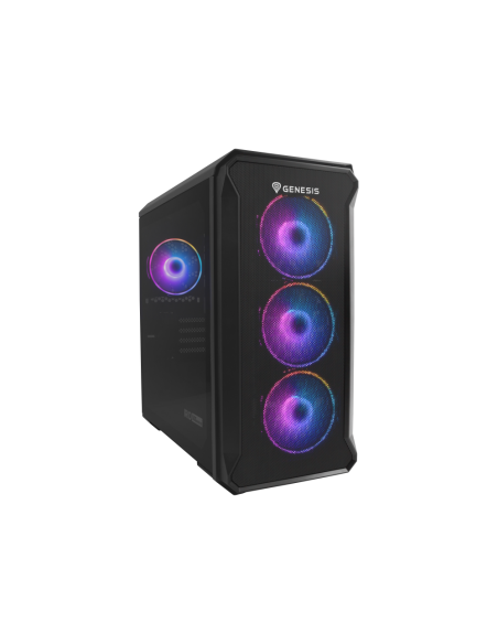 GENESIS Irid 503 ARGB Micro Torre Negro, Transparente