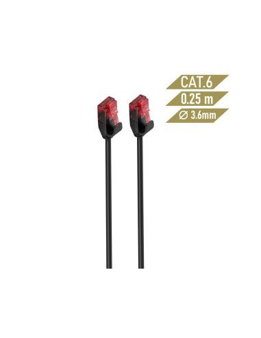 Ewent IM1046 cable de red Negro 2 m Cat6 U/UTP (UTP)