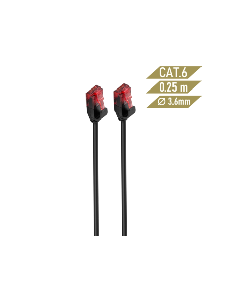 Ewent IM1046 cable de red Negro 2 m Cat6 U/UTP (UTP)