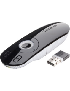 Targus Laser Presentation Remote apuntador inalámbricos Negro, Gris