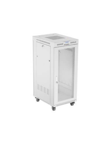 Lanberg FF01-6827-23SL armario rack 27U Bastidor para instalación en suelo Gris