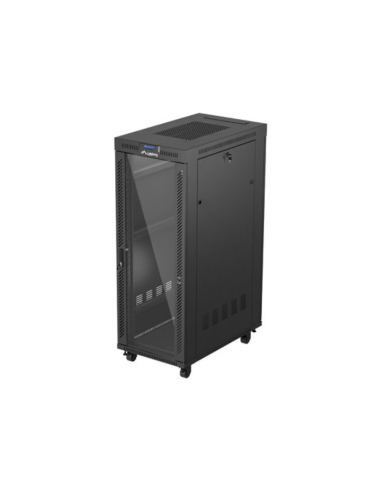 Lanberg FF01-6032-12BL armario rack 32U Bastidor para instalación en suelo Negro