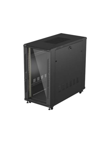 Lanberg FF01-6222-12B armario rack 22U Rack o bastidor independiente Negro