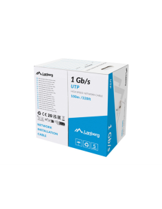 Lanberg LCU6-10CC-0100-S cable de red Gris 100 m U/UTP (UTP)