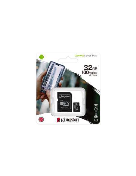 Kingston Technology Canvas Select Plus 32 GB MicroSDHC UHS-I Clase 10