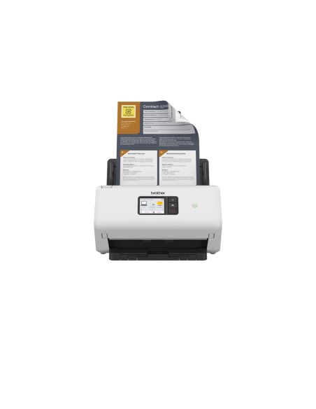 Brother ADS-4500W escaner Escáner con alimentador automático de documentos (ADF) 600 x 600 DPI A4 Negro, Blanco