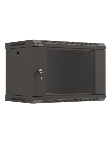 Lanberg WF03-5306-10B armario rack 6U Bastidor de pared Negro