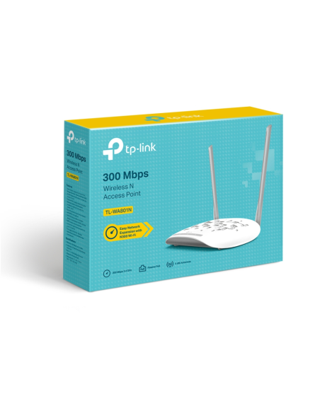 TP-Link TL-WA801N punto de acceso inalámbrico 300 Mbit/s Blanco Energía sobre Ethernet (PoE)