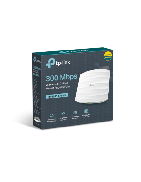 TP-Link EAP110 punto de acceso inalámbrico 300 Mbit/s Blanco Energía sobre Ethernet (PoE)