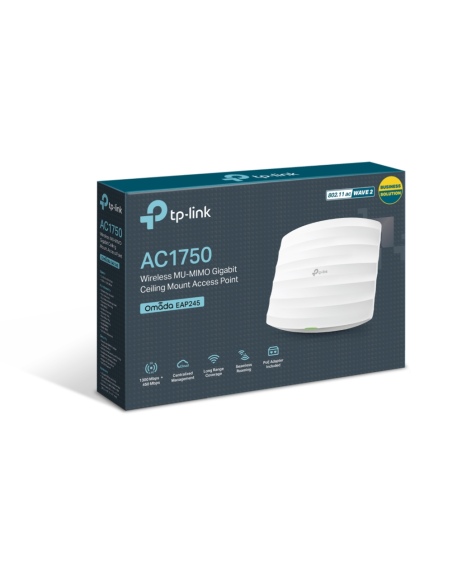 TP-Link Omada EAP245 1750 Mbit/s Blanco Energía sobre Ethernet (PoE)