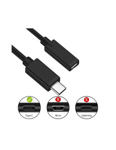 Ewent EC1037 cable USB USB 2.0 1,8 m USB C Negro 2
