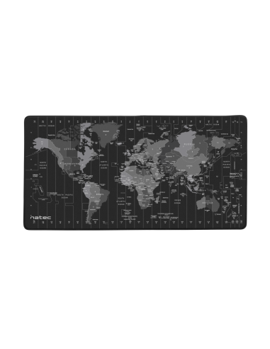 NATEC Time Zone Map Maxi Negro, Gris