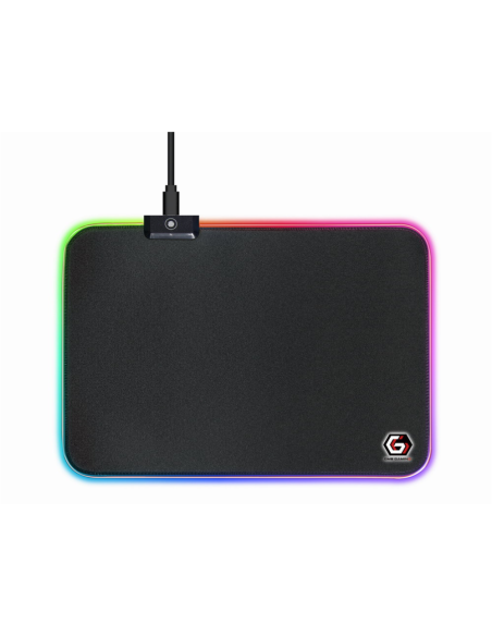 Gembird MP-GAMELED-M alfombrilla para ratón Alfombrilla de ratón para juegos Negro