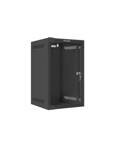 Lanberg WF10-2309-10B armario rack 9U Bastidor de pared Negro