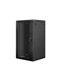Lanberg WF01-6622-10B armario rack 22U Bastidor de pared Negro